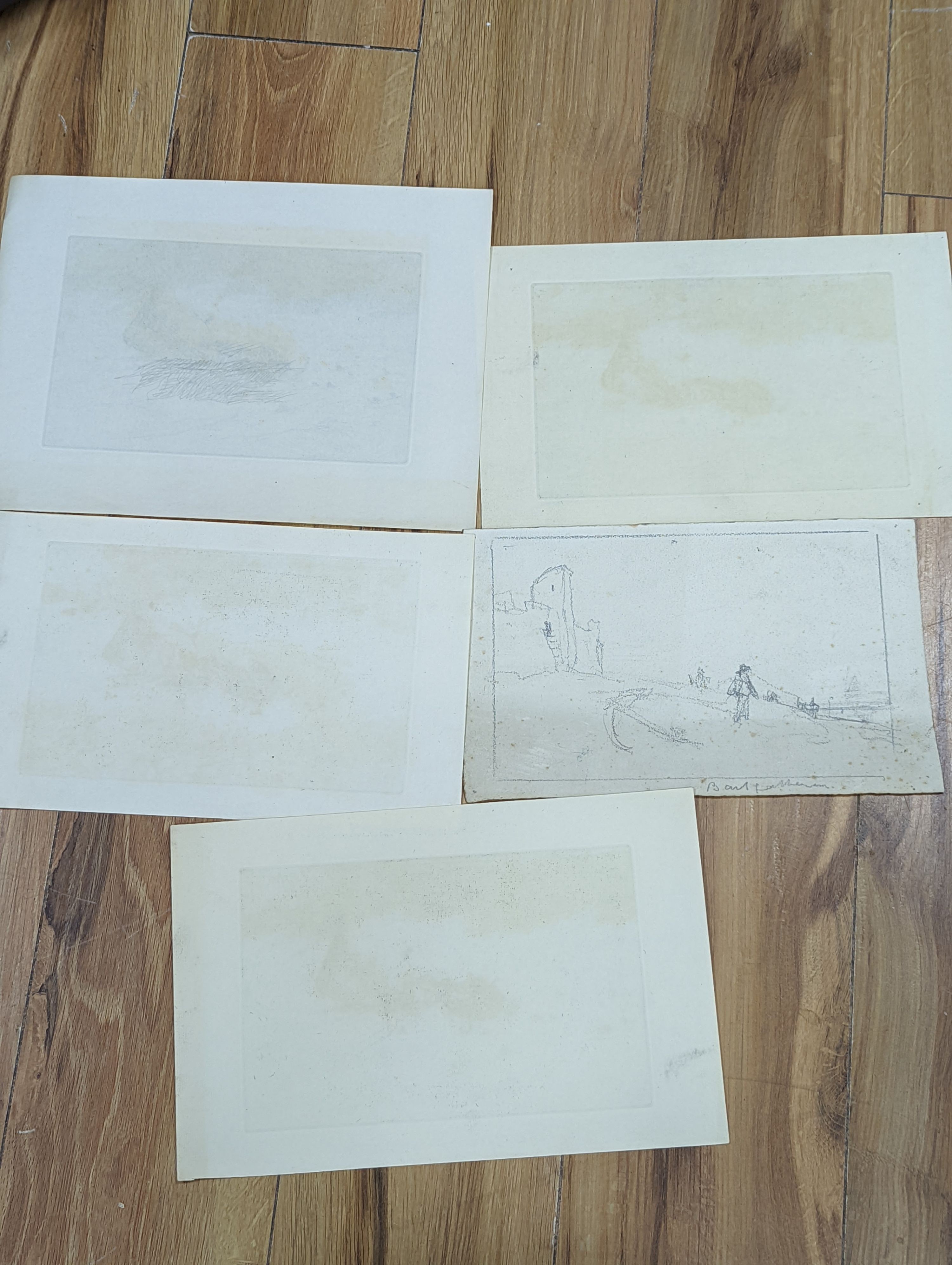 Nelson Dawson (1859-1941) etchings and drawings for 'Lifeboat Upset'